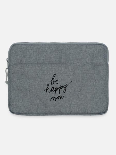 Sei jetzt glücklich! - Laptoptasche 15" - Grau meliert
