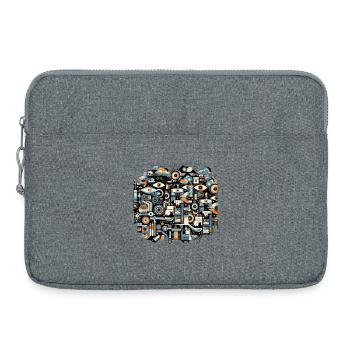 Indriustrial Tech - Laptop bag 15" - heather grey - Front