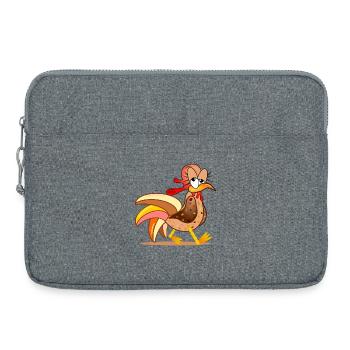 POULAILLER POULETS BANDE DESSINÉE - Sacoche pour ordinateur portable 15 pouces - gris chiné - Devant