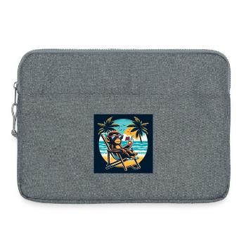 Singe de plage - Sacoche pour ordinateur portable 15 pouces - gris chiné - Devant