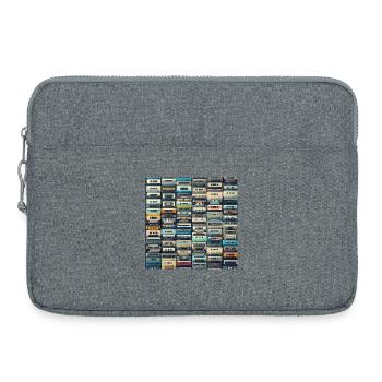 Kassette - Laptoptasche 15" - Grau meliert - Vorne