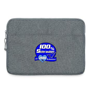 Auto Tuning Schrauber Kult Shirt Leidenschaft (25) - Laptoptasche 15" - Grau meliert - Vorne