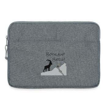 Fancy the mountain! For hikers and nature lovers... - Laptop bag 15" - heather grey - Front