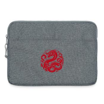 Tatouage de dragon chinois - Sacoche pour ordinateur portable 15 pouces - gris chiné - Devant