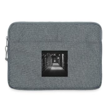 Ferry Pier Neuhof Elbe Hamburg Poster - Laptop bag 15" - heather grey - Front