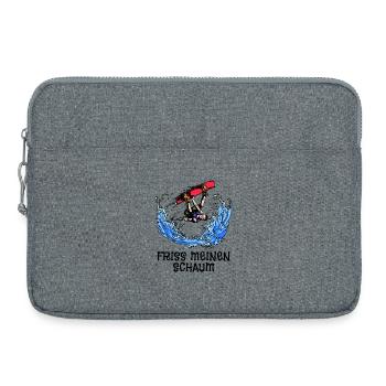 Wakeboard, Planche de surf, Sports nautiques, Cascade, Wakesurf - Sacoche pour ordinateur portable 15 pouces - gris chiné - Devant