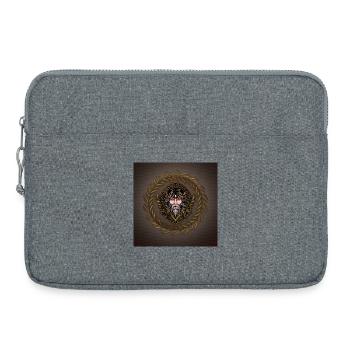 Zeus in gold and black - Laptop bag 15" - heather grey - Front