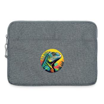 Leguan-Kunst - Laptoptasche 15" - Grau meliert - Vorne