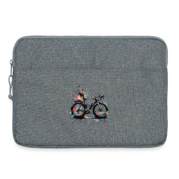 Bicycle Spray Paints Splash - Laptop bag 15" - heather grey - Front