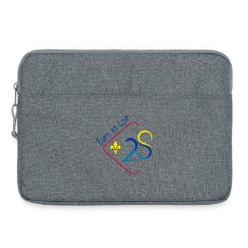 Eure et loir - Sacoche pour ordinateur portable 15 pouces - gris chiné - Devant