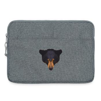tolle Foto motive, Schwarzbär Baby - Laptoptasche 15" - Grau meliert - Vorne