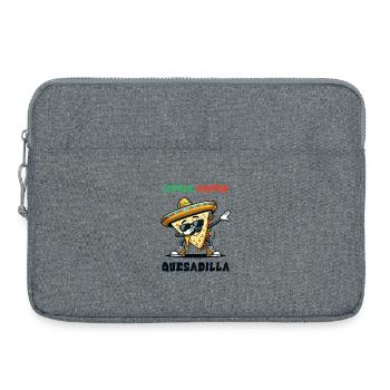 Little Mister Quesadilla Food Dabbing Mexique - Sacoche pour ordinateur portable 15 pouces - gris chiné - Devant