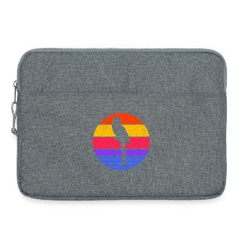 Amoureux Des Oiseaux, Des Animaux, Perroquet, Animal De Compagnie, Amoureux Des Animaux - Sacoche pour ordinateur portable 15 pouces - gris chiné - Devant