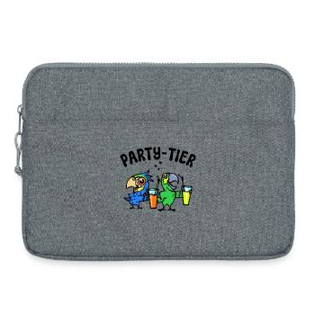 Tier Papagei Statement Zoo Dschungel Vögel - Laptoptasche 15" - Grau meliert - Vorne