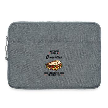 Quesadillas C'est un plat réconfortant Mexicain - Sacoche pour ordinateur portable 15 pouces - gris chiné - Devant