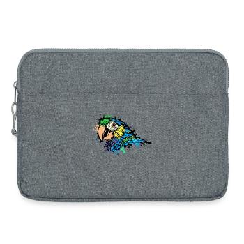 Amoureux Des Animaux, Zoo, Animal De Compagnie, Tropical, Perroquet, Oiseau - Sacoche pour ordinateur portable 15 pouces - gris chiné - Devant