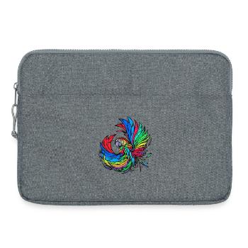 Amoureux des animaux Animaux Oiseau Perroquet Zoo - Sacoche pour ordinateur portable 15 pouces - gris chiné - Devant