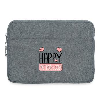 BONNE FÊTE DES MÈRES MAMAN - Sacoche pour ordinateur portable 15 pouces - gris chiné - Devant