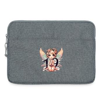 19 ans fée elfe mignon cadeau d’anniversaire - Sacoche pour ordinateur portable 15 pouces - gris chiné - Devant