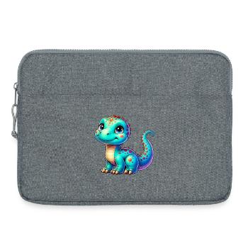 Dinosaure - Sacoche pour ordinateur portable 15 pouces - gris chiné - Devant