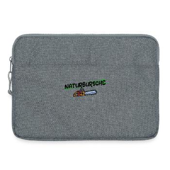 Massif Cour bois scie déclaration bûcheron foresterie - Sacoche pour ordinateur portable 15 pouces - gris chiné - Devant