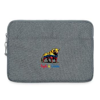 Das ist der Stolz Kolumbiens Flagge - Laptoptasche 15" - Grau meliert - Vorne