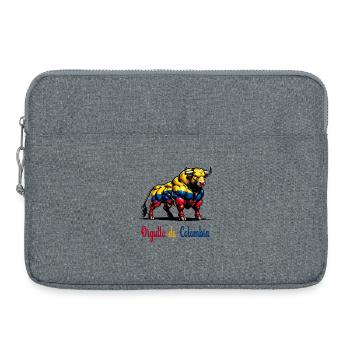 Das ist der Stolz Kolumbiens Flagge - Laptoptasche 15" - Grau meliert - Vorne
