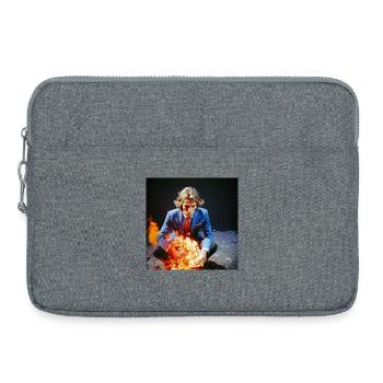 Burning Man 02 - Laptop bag 15" - heather grey - Front