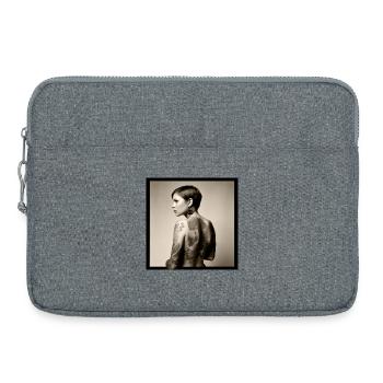 Portrait Woman 04 Tattoo - Laptop bag 15" - heather grey - Front