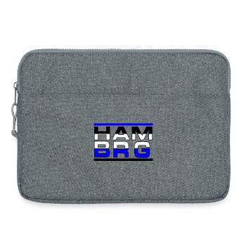 Hamburg , Tradition , Fußball, HAM BRG (25) - Laptoptasche 15" - Grau meliert - Vorne