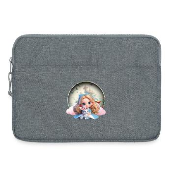 Les rêves d'Alice - Sacoche pour ordinateur portable 15 pouces - gris chiné - Devant