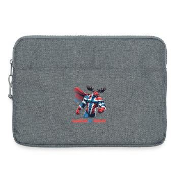 Guardians of Norway Elk - Laptop bag 15" - heather grey - Front