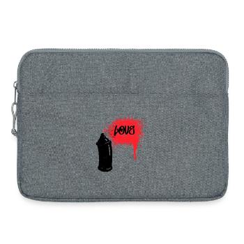 Zeichnen Graffiti Funky Spraydose Strassenkunst - Laptoptasche 15" - Grau meliert - Vorne