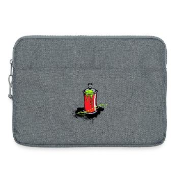 Kunst Strassenkunst Zeichnen Graffiti Spraydose - Laptoptasche 15" - Grau meliert - Vorne