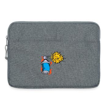 Zeichnen Illustration Graffiti Spraydose Sprayer - Laptoptasche 15" - Grau meliert - Vorne