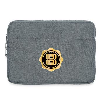 8th Birthday - Eight-Year-Old - Laptop bag 15" - heather grey - Front