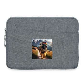Leonberger Art - Laptop bag 15" - heather grey - Front