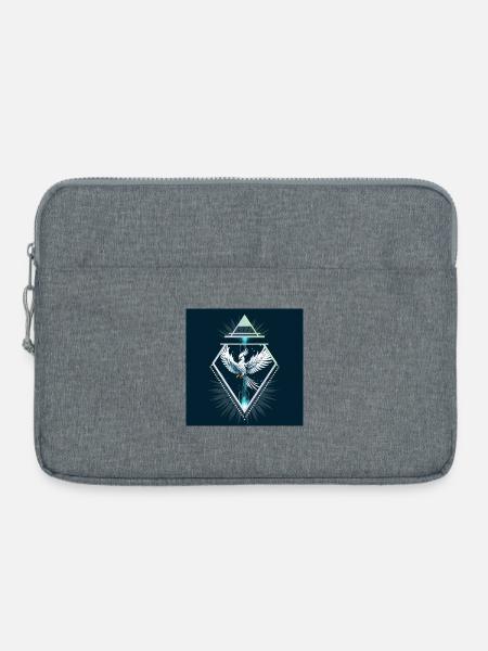 Wunderbarer weißer Fantasy-Phönix. - Laptoptasche 15" - Grau meliert