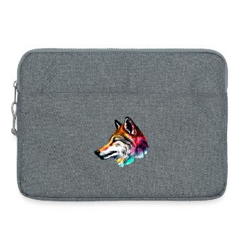 Colorfull Wolfskopf - Laptoptasche 15" - Grau meliert - Vorne