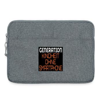 GENERATION KINDHEIT OHNE SMARTPHONE - Laptoptasche 15" - Grau meliert - Vorne