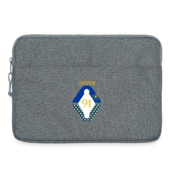 Essonne - Sacoche pour ordinateur portable 15 pouces - gris chiné - Devant