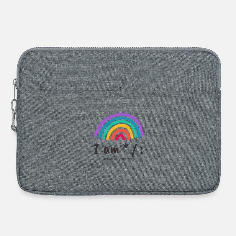 I am * / : #diversitymatters - Laptoptasche 15" - Grau meliert