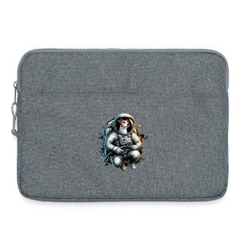 Astronaut Jack Russell Terrier Geschenk - Laptoptasche 15" - Grau meliert - Vorne