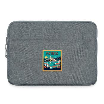Vacances et voyages à Patmos, Grèce - Sacoche pour ordinateur portable 15 pouces - gris chiné - Devant