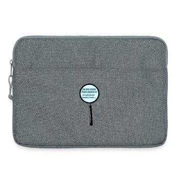 I'm not fat - Laptop bag 15" - heather grey - Front