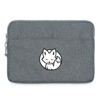 Kleiner Fuchs (Schwarzweiß) - Laptoptasche 15" - Grau meliert - Vorne