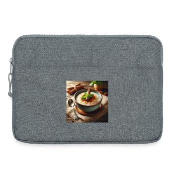 Riz au lait - Sacoche pour ordinateur portable 15 pouces - gris chiné - Devant