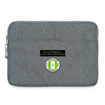 I'm not lazy - Laptop bag 15" - heather grey - Front