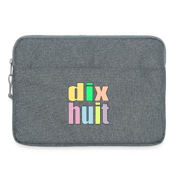 Achtzehn - 18. Geburtstag - 18 Jahre - Zahl 18 - Laptoptasche 15" - Grau meliert - Vorne