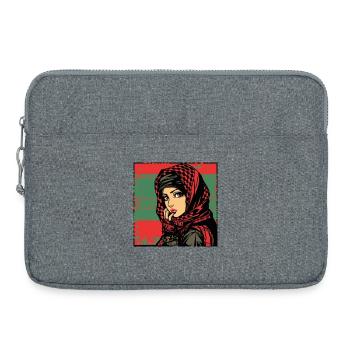 Fille de la révolution - Sacoche pour ordinateur portable 15 pouces - gris chiné - Devant